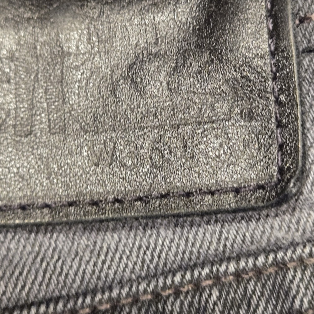 Levis 513 Jeans Mens 36x30 Black Dark Wash Slim Straight Stretch Denim Pants - Picture 11 of 16